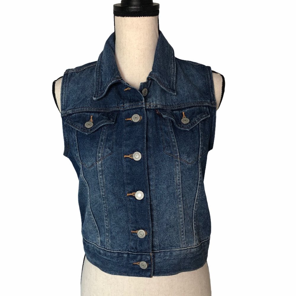 LEVI'S RED TAB DENIM TRUCKER VEST SMALL